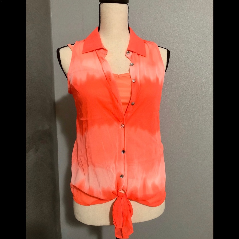 NWOT INC Cami/Button Up Tank